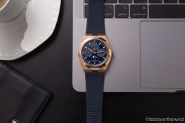 Vacheron Constantin Overseas Perpetual Calendar Ultra-thin Pink Gold Blue dial