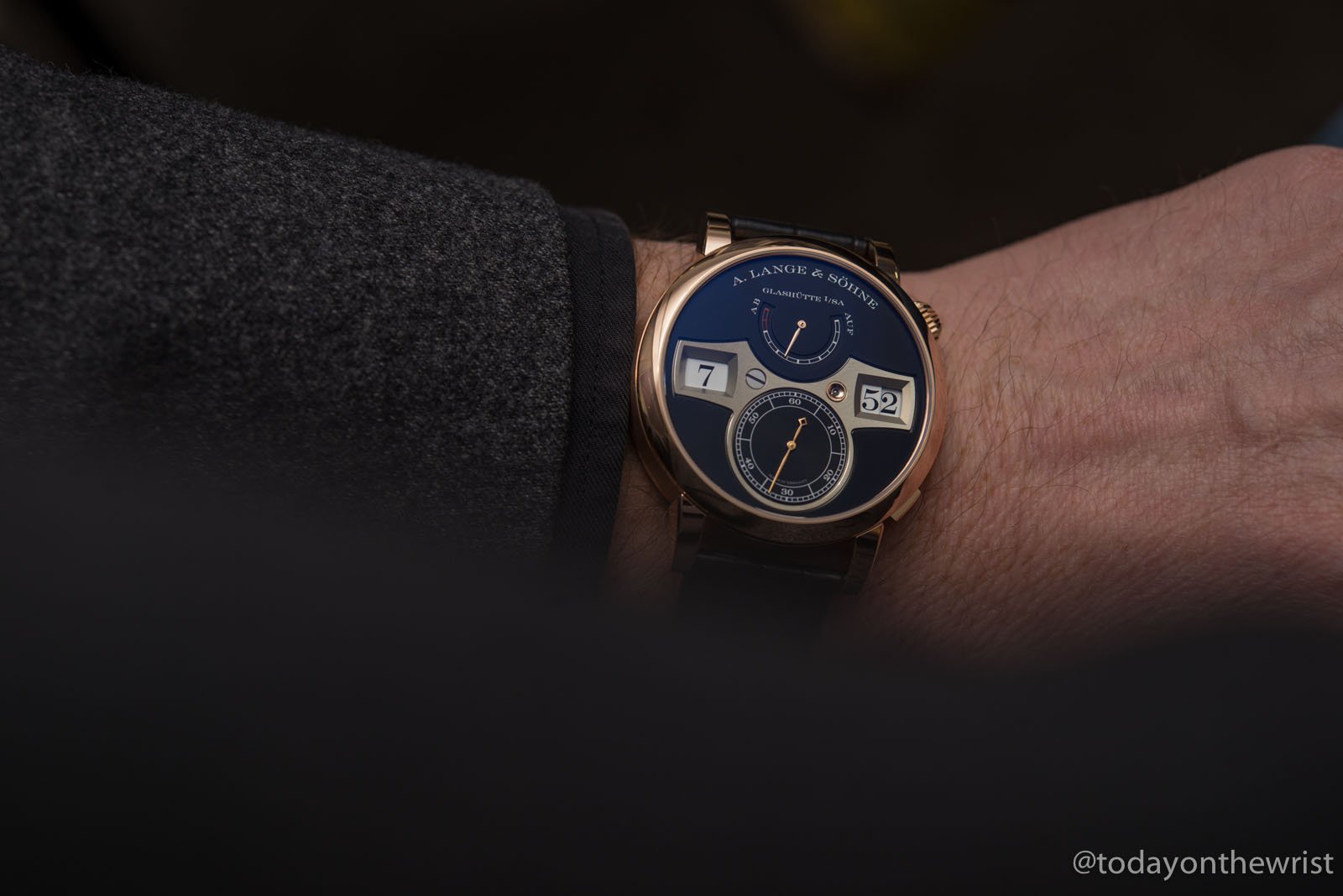 A. Lange & Soehne Zeitwerk pink gold