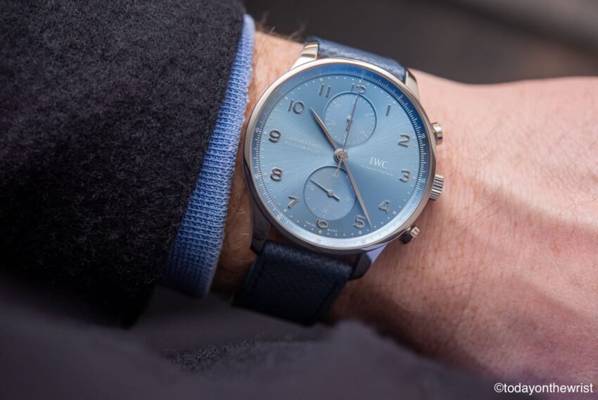 IWC Portugieser Chronograph with a horizon blue dial