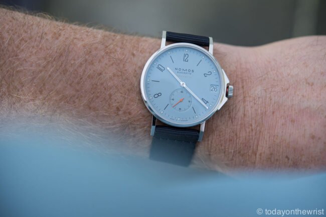 Nomos Ahoi Neomatik 38 Date Sky todayonthewrist