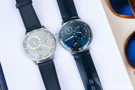 Two generations of Ressence Type 1