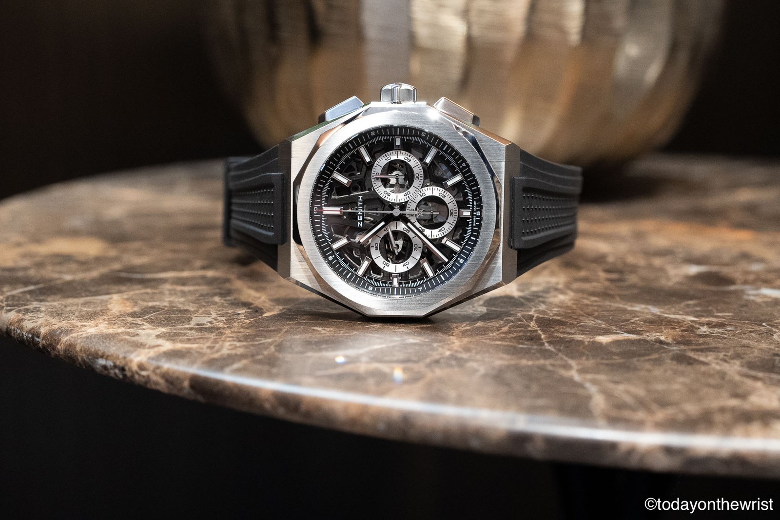 Zenith Defy Skyline Chronograph Skeleton on a rubber strap