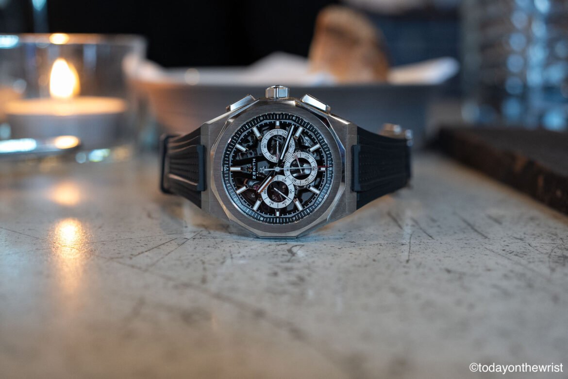 Zenith Defy Skyline Chronograph Skeleton on a rubber strap