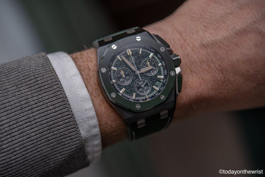 Audemars Piguet Royal Oak Offshore Selfwinding Chronograph in black and green ceramic