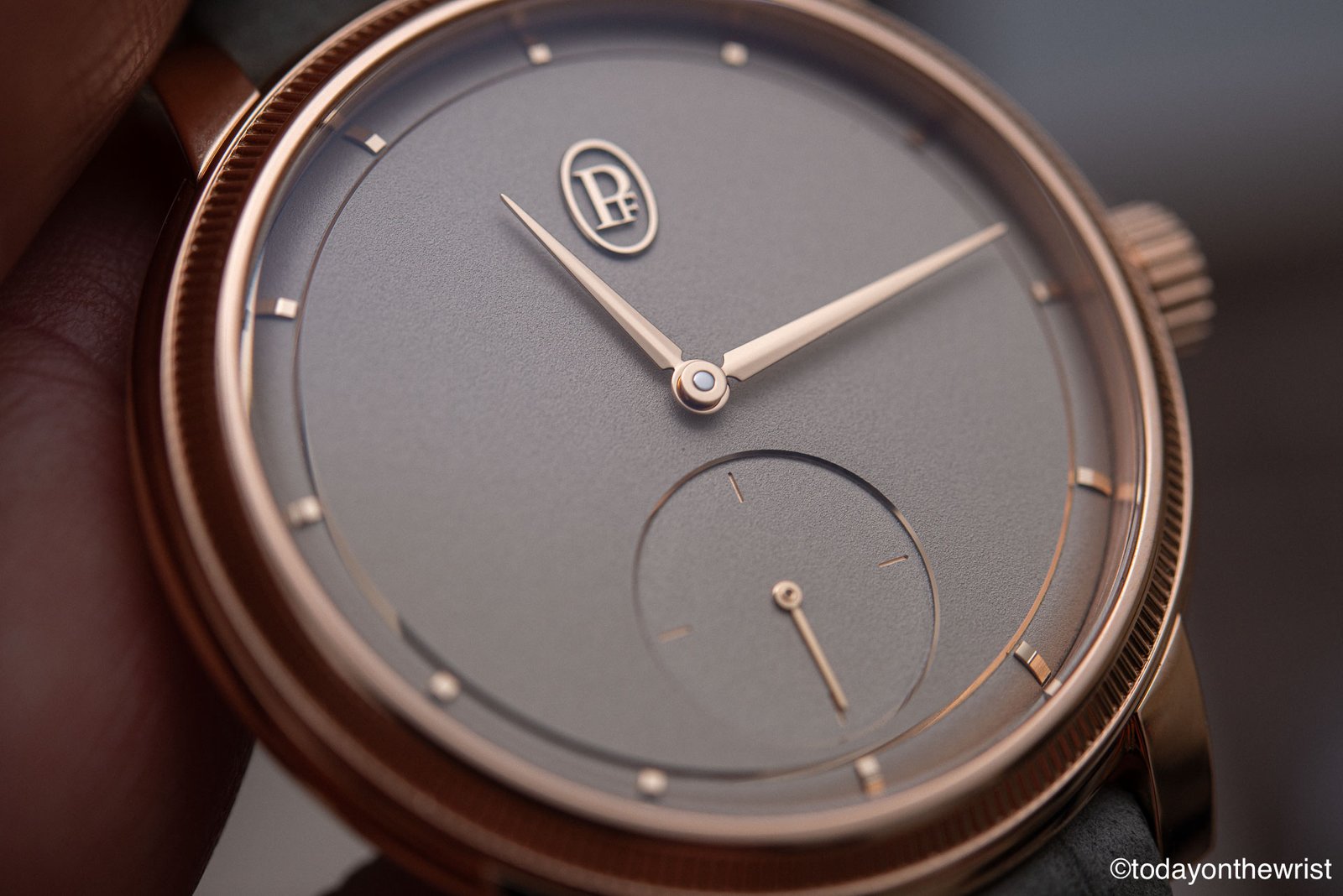 Parmigiani Toric Petite Seconde Rose Gold Sand Gold