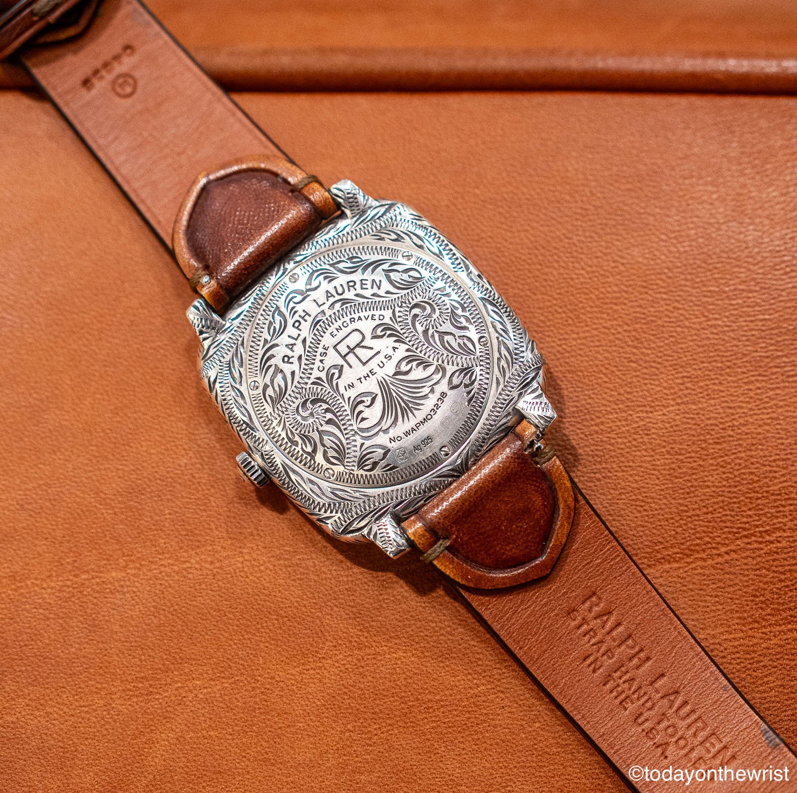 Ralph Lauren Western turquoise dial, engraved case