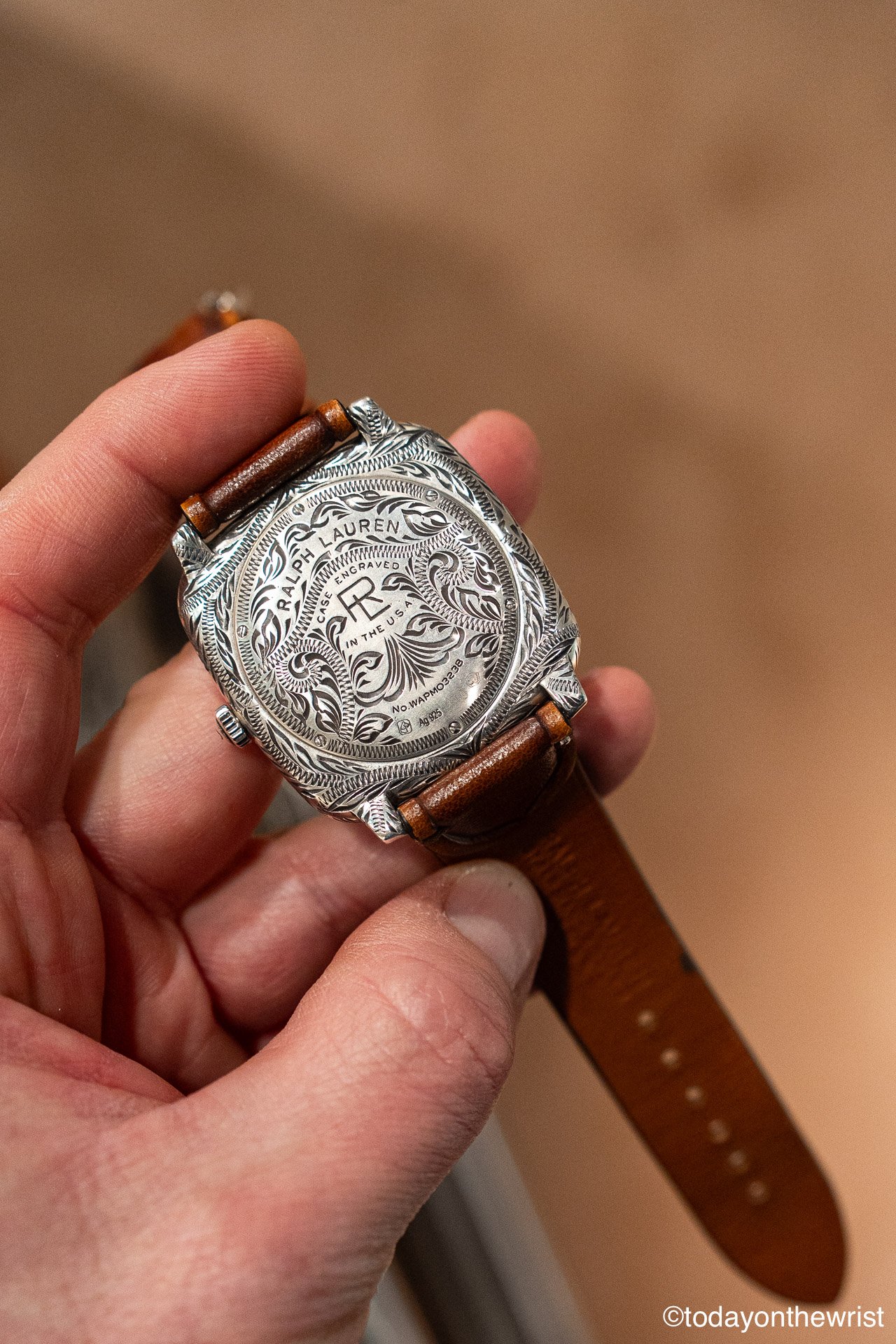 Ralph Lauren Western turquoise dial, engraved case