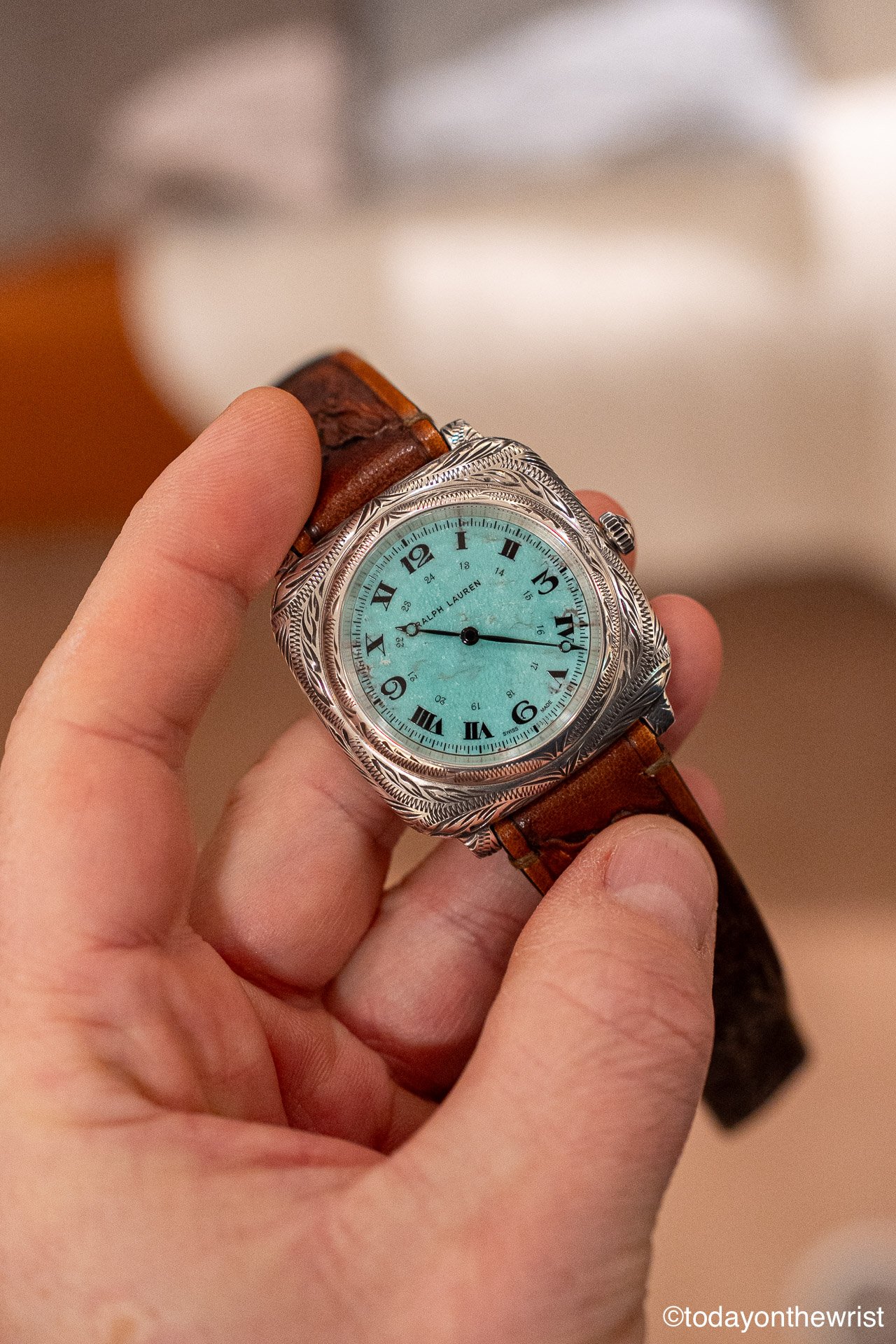 Ralph Lauren The American Western Watch Turquoise Dial