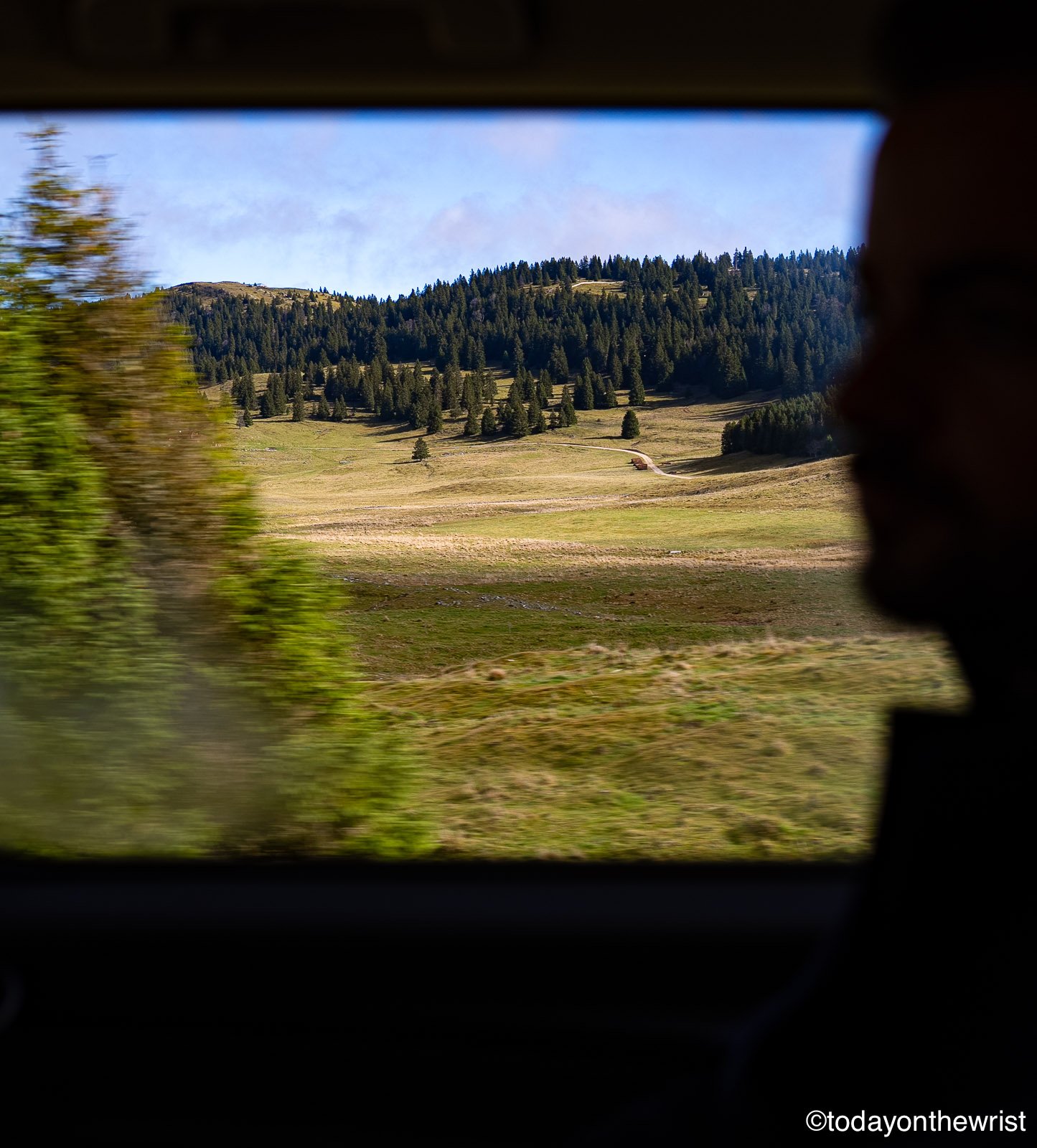 Driving to Vallée de Joux