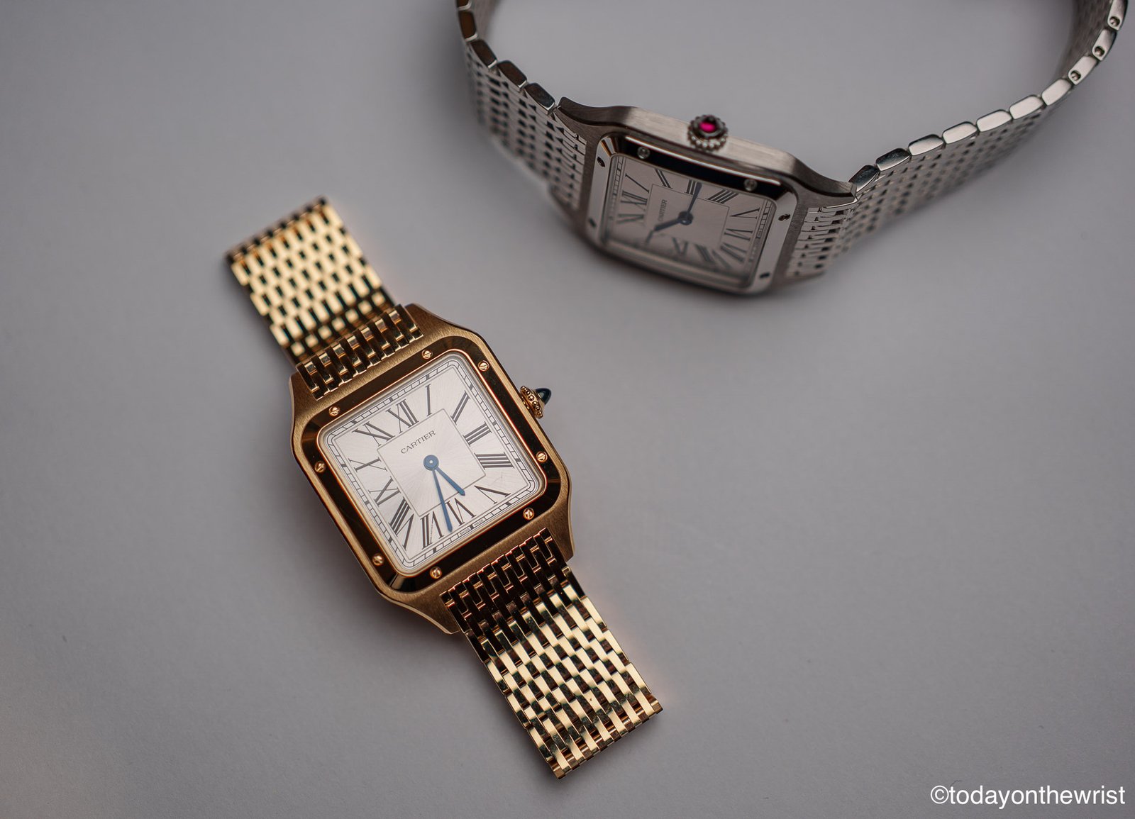 Cartier Santos-Dumont platinum gold