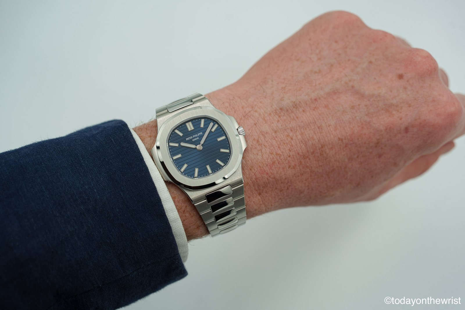 Patek Philippe Nautilus 5610/1P-001 50th Anniversary 38mm on the wrist