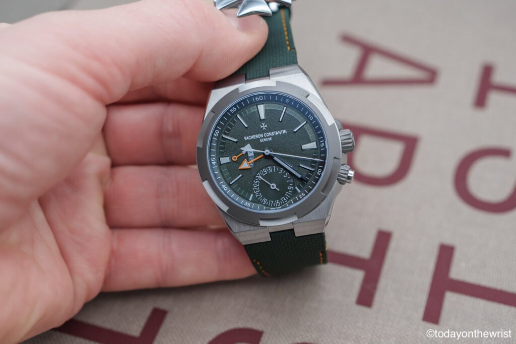 Vacheron Constantin Overseas Dual Time Cardinal Points West with a green dial